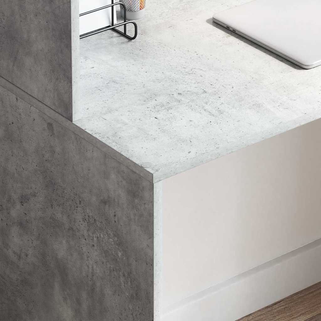 Bord Beton Grå 102 x 50 x 124 cm Konstrueret træ