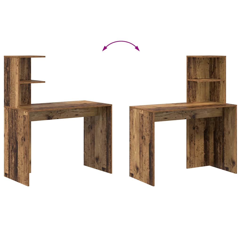 Bord Gammelt træ 102 x 50 x 124 cm Konstrueret træ