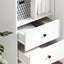 Highboard Hvid 45,5 x 34 x 127 cm