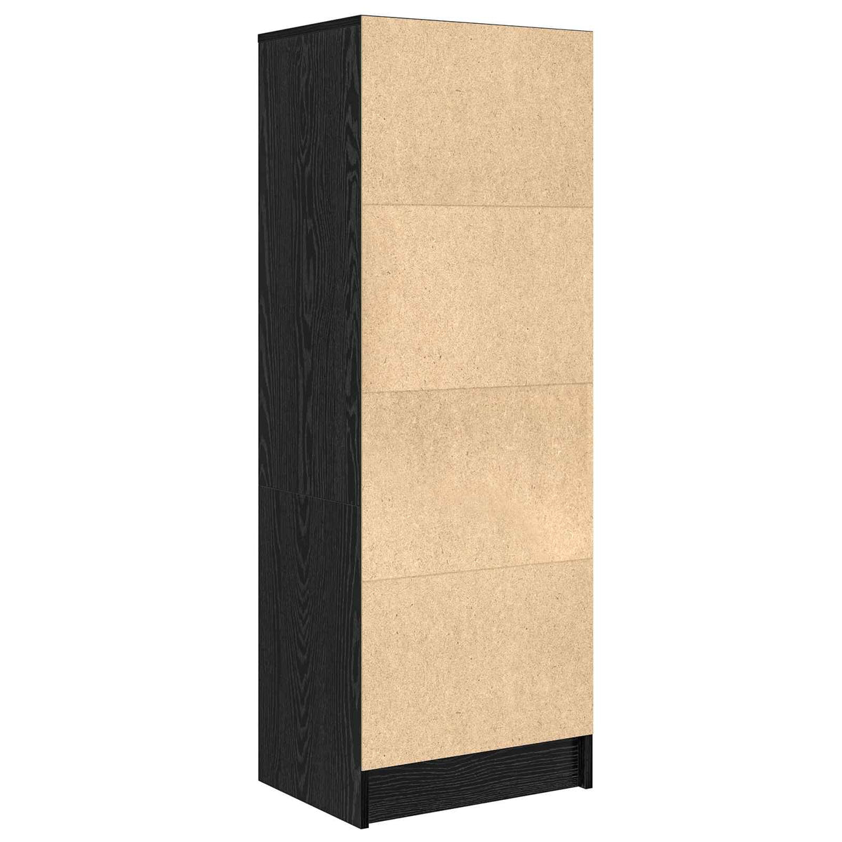 Highboard med skuffe Sort eg 45,5 x 34 x 127 cm
