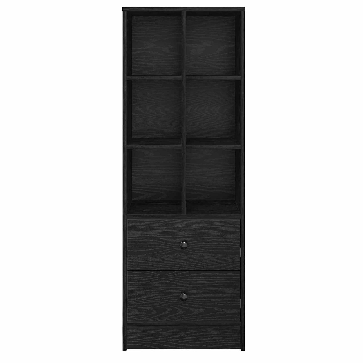 Highboard med skuffe Sort eg 45,5 x 34 x 127 cm