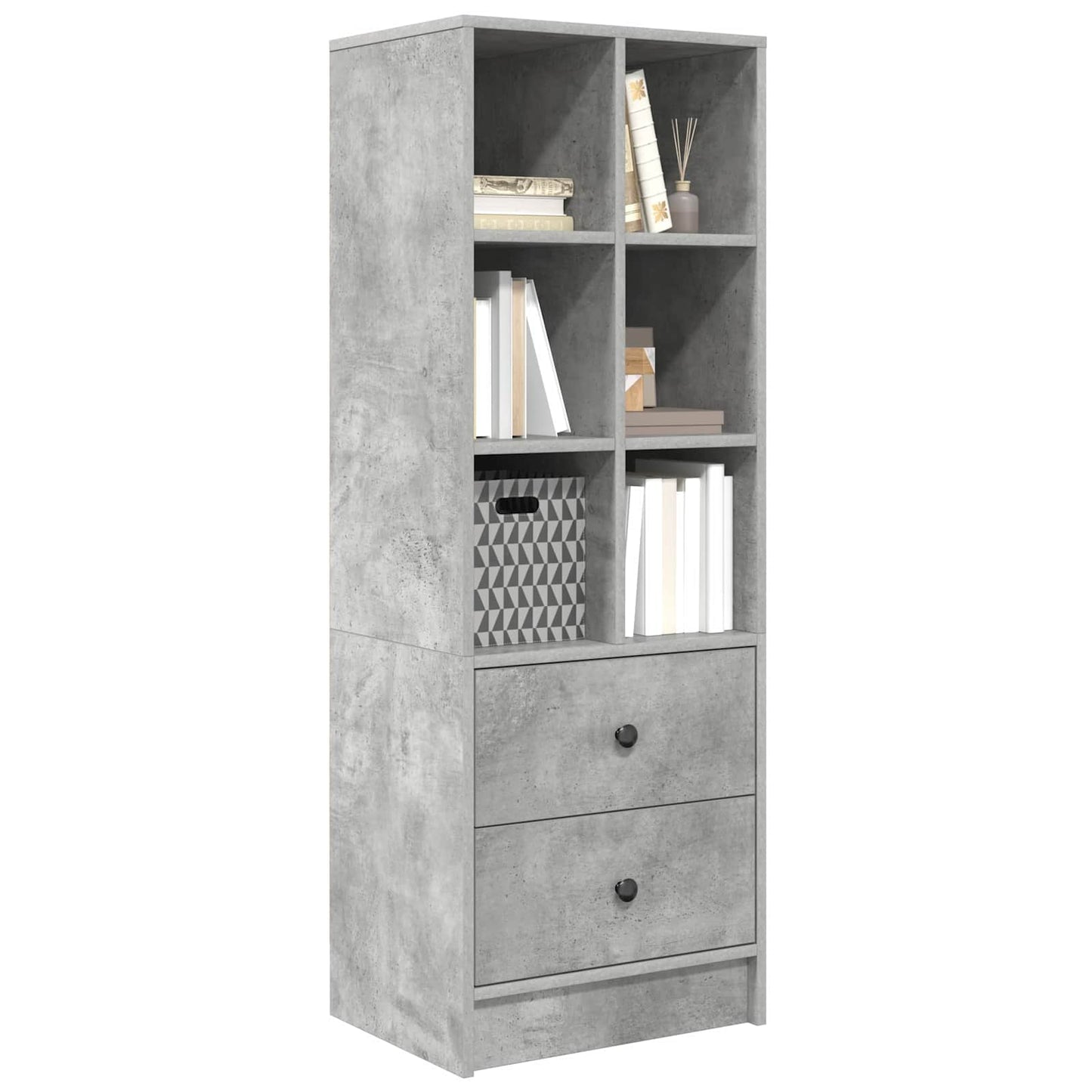 Highboard med skuffe Beton Grå 45,5 x 34 x 127 cm
