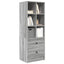 Highboard med skuffe Grå Sonoma 45,5 x 34 x 127 cm