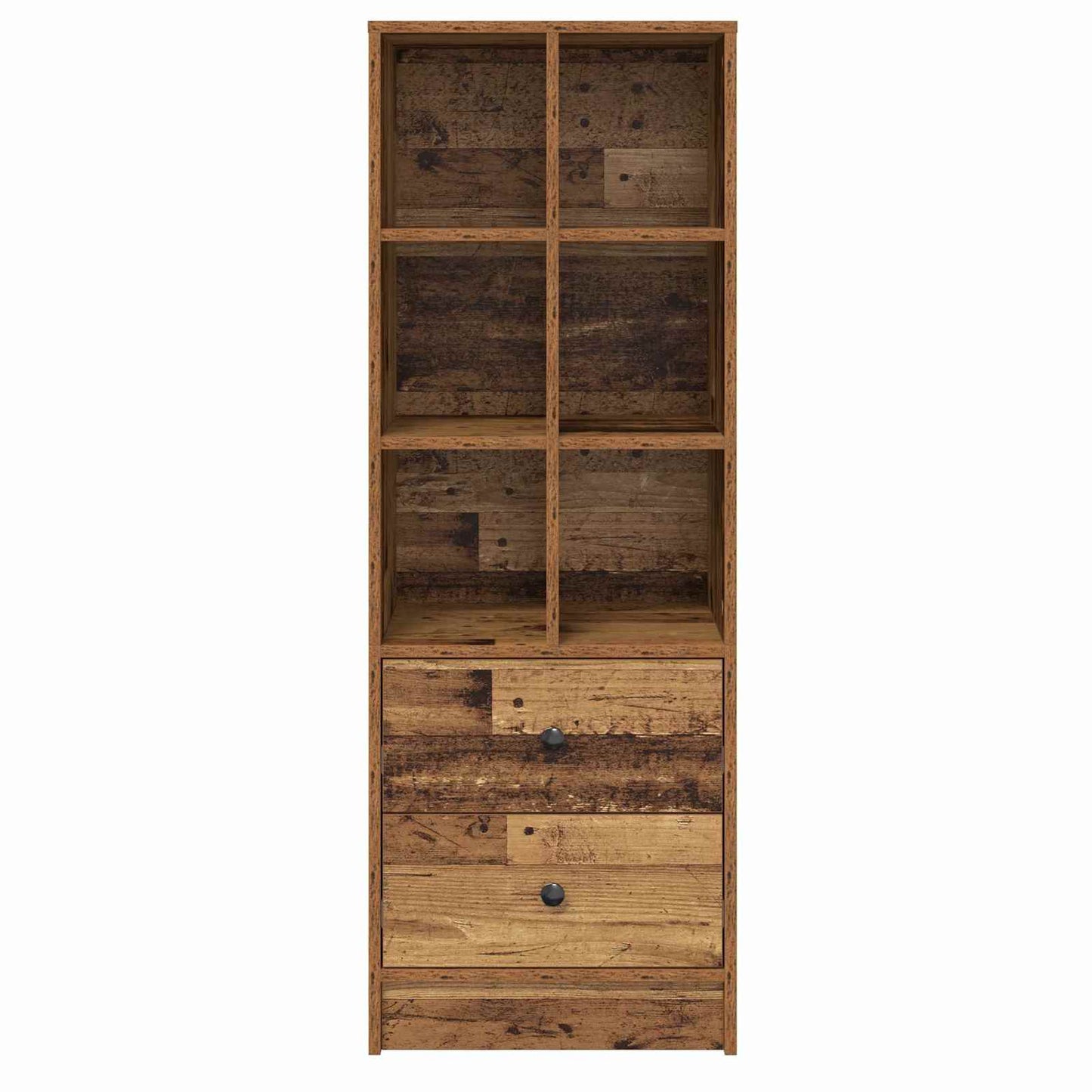 Highboard med skuffe Gammelt træ 45,5 x 34 x 127 cm