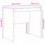 Bord Sort eg 80 x 50 x 76 cm