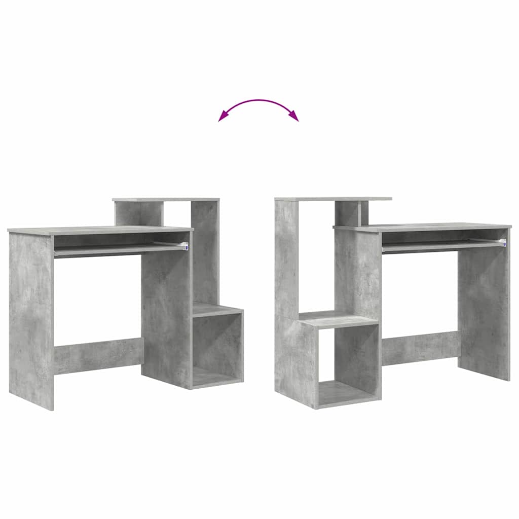 Bord Beton Grå 106 x 41 x 88,5 cm Konstrueret træ