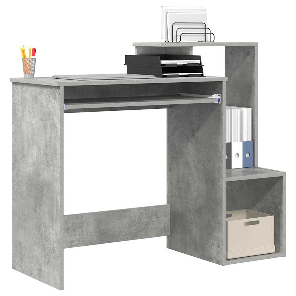 Bord Beton Grå 106 x 41 x 88,5 cm Konstrueret træ