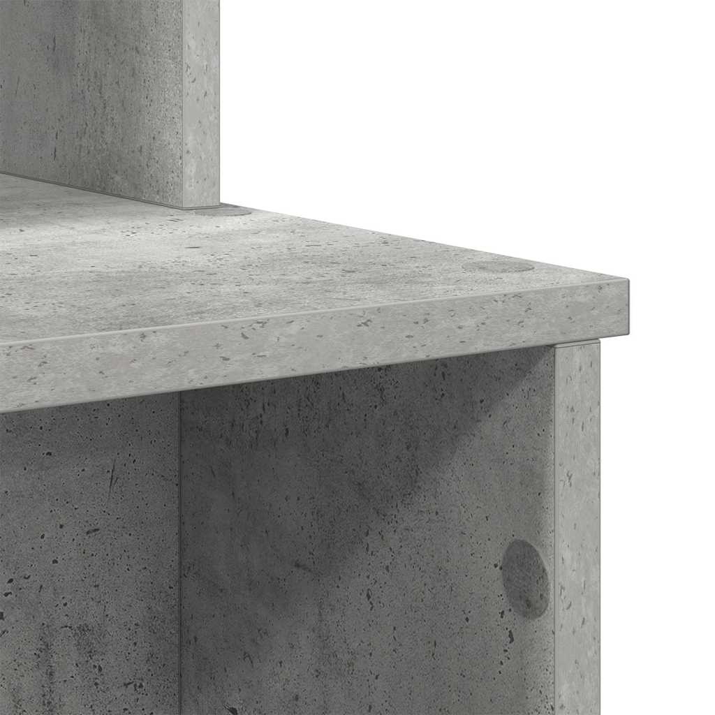 Bord Beton Grå 120,5 x 44 x 88,5 cm Konstrueret træ
