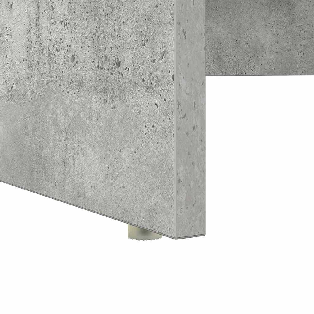 Bord Beton Grå 120,5 x 44 x 88,5 cm Konstrueret træ