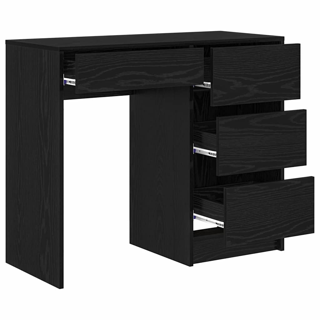 Bord Sort eg Konstrueret træ 90 x 37.5 x 75 cm