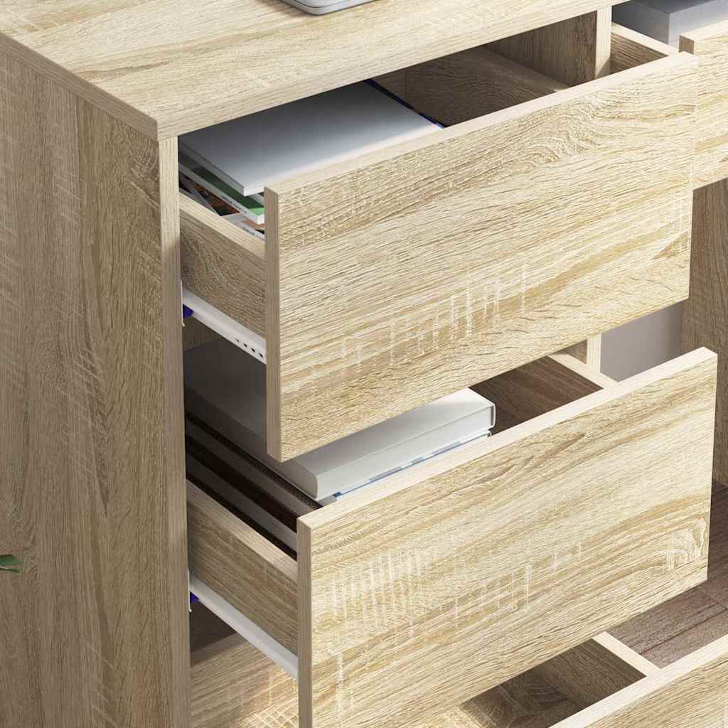 Bord Sonoma eg Konstrueret træ 90 x 37.5 x 75 cm