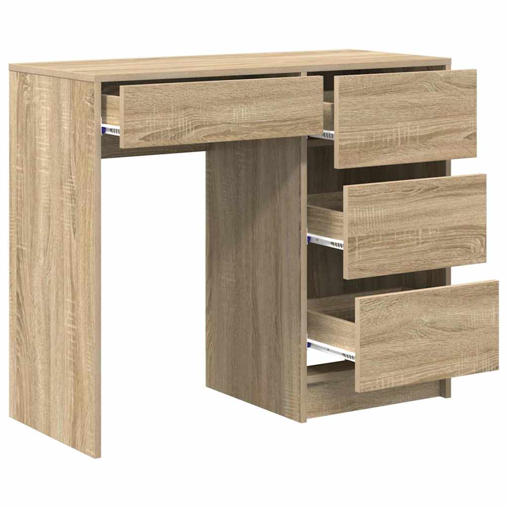 Bord Sonoma eg Konstrueret træ 90 x 37.5 x 75 cm