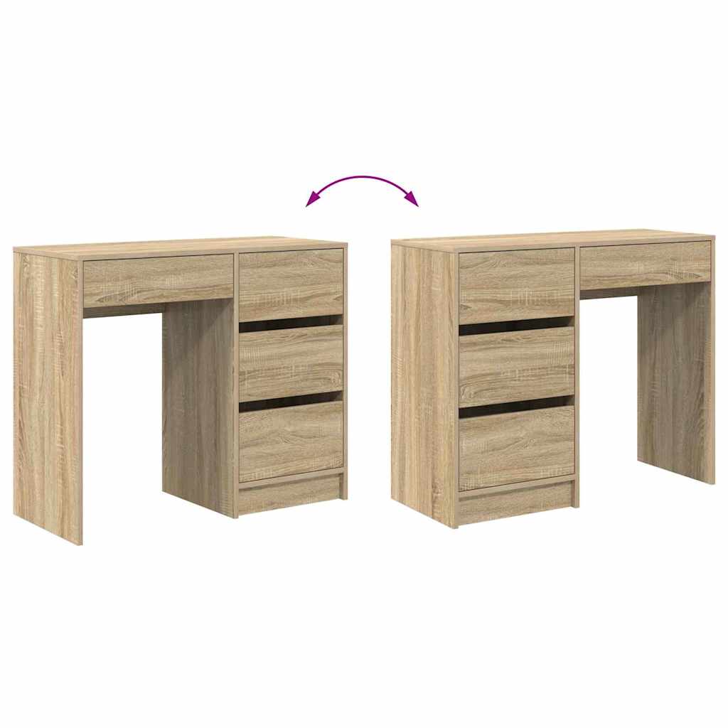 Bord Sonoma eg Konstrueret træ 90 x 37.5 x 75 cm
