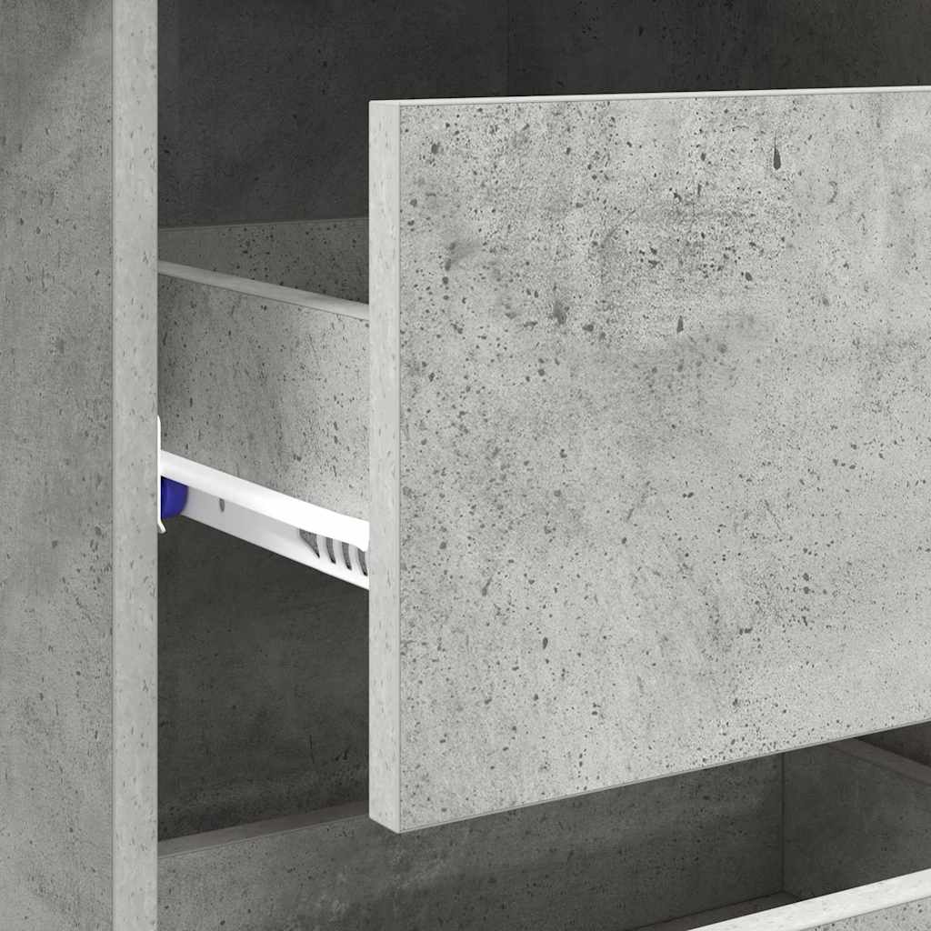 Bord Beton Grå Konstrueret træ 90 x 37.5 x 75 cm
