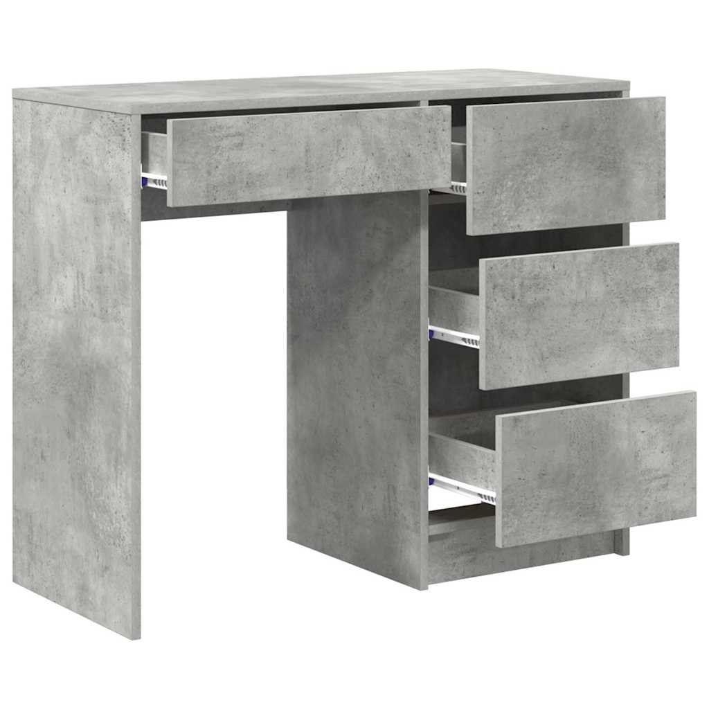 Bord Beton Grå Konstrueret træ 90 x 37.5 x 75 cm