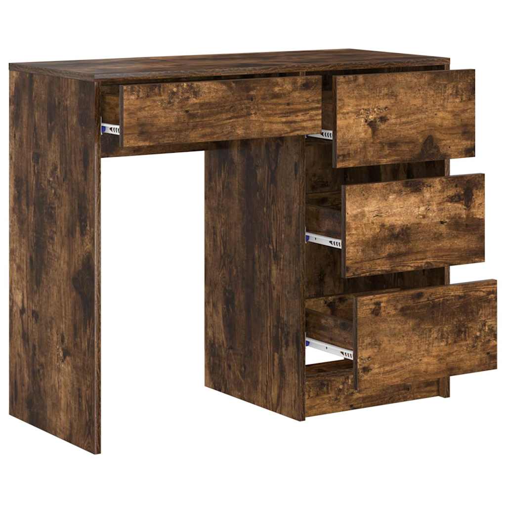 Bord Røget eg Konstrueret træ 90 x 37.5 x 75 cm