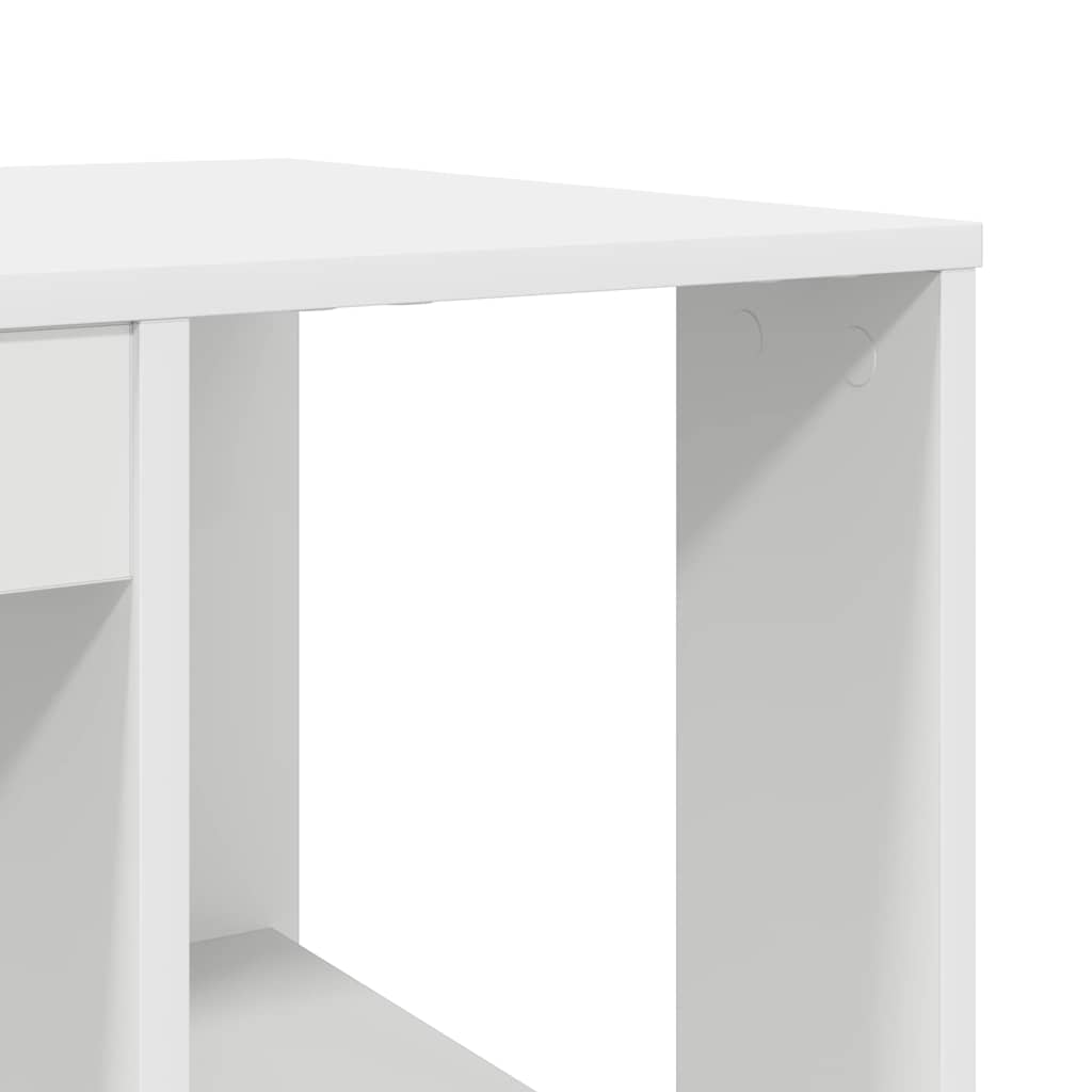 Bord Hvid Konstrueret træ 130 x 50,5 x 75 cm