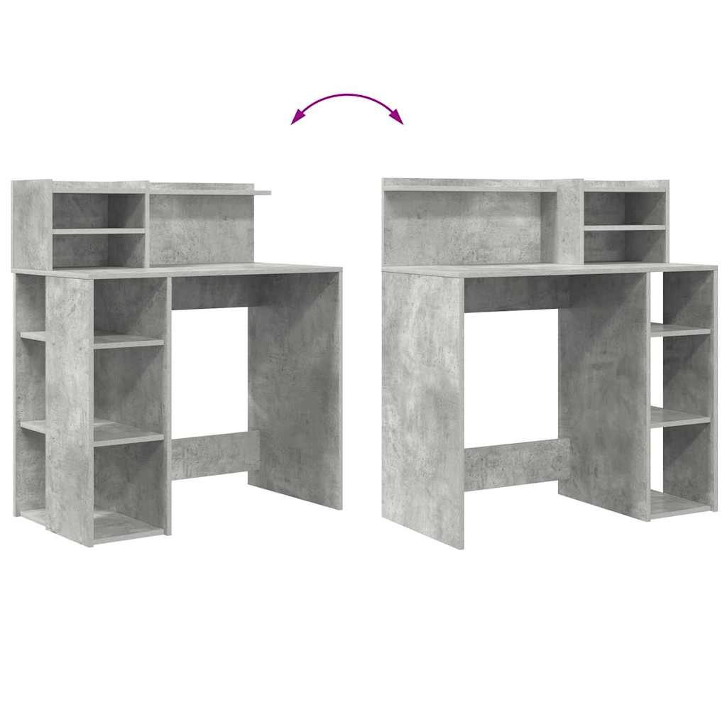 Bord Beton Grå Konstrueret træ 90 x 48 x 101,5 cm