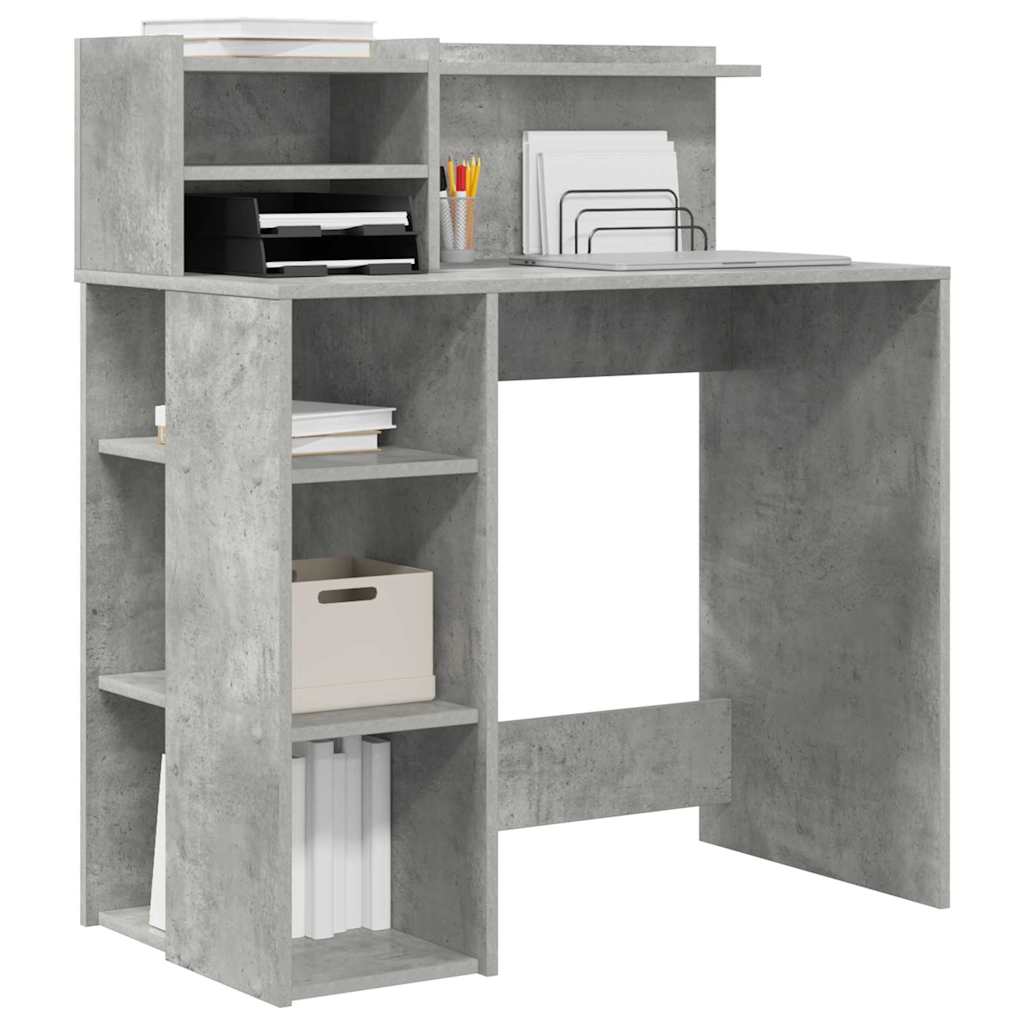 Bord Beton Grå Konstrueret træ 90 x 48 x 101,5 cm