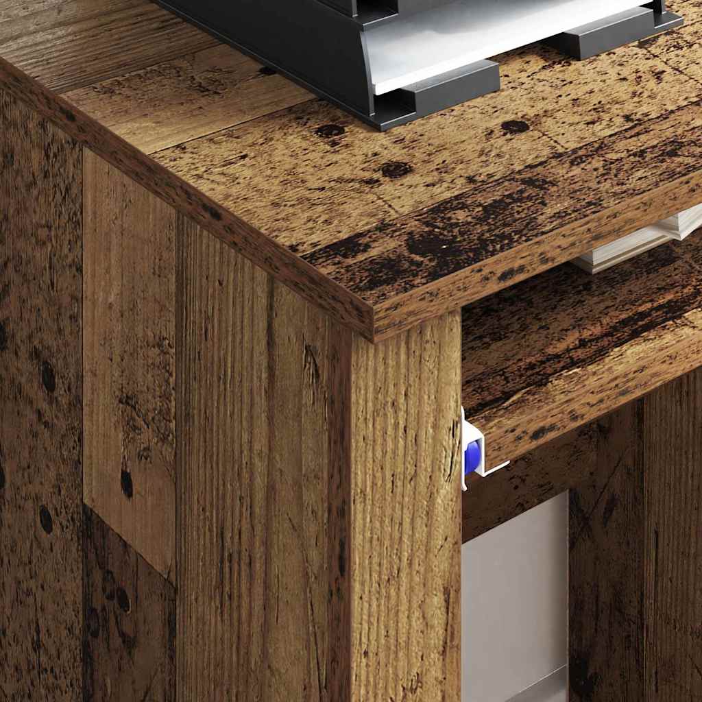 Skrivebord med Hjul Gammelt træ Konstrueret træ 91 x 50 x 77 cm