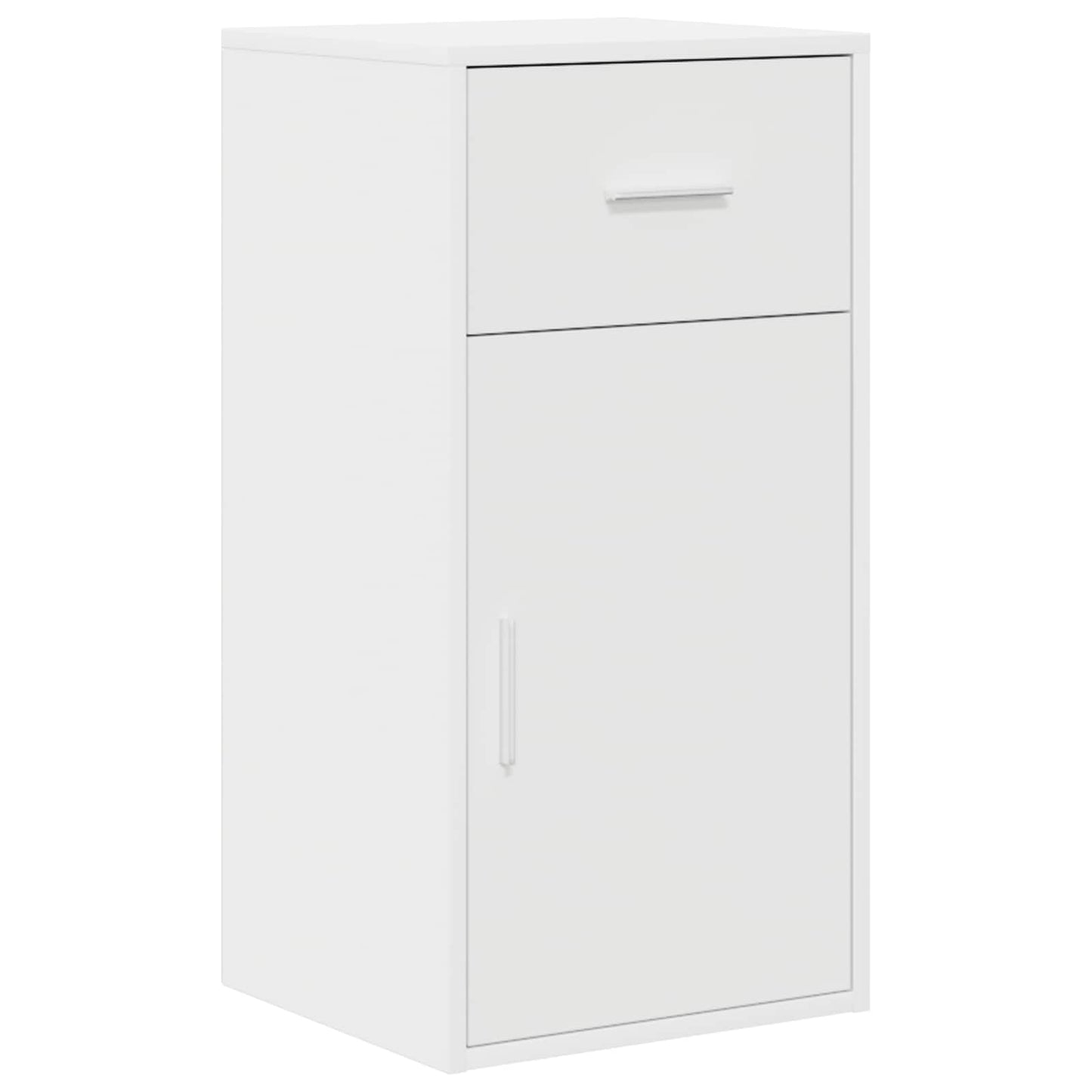 Sideboard med skuffe Hvid 38 x 34 x 75 cm
