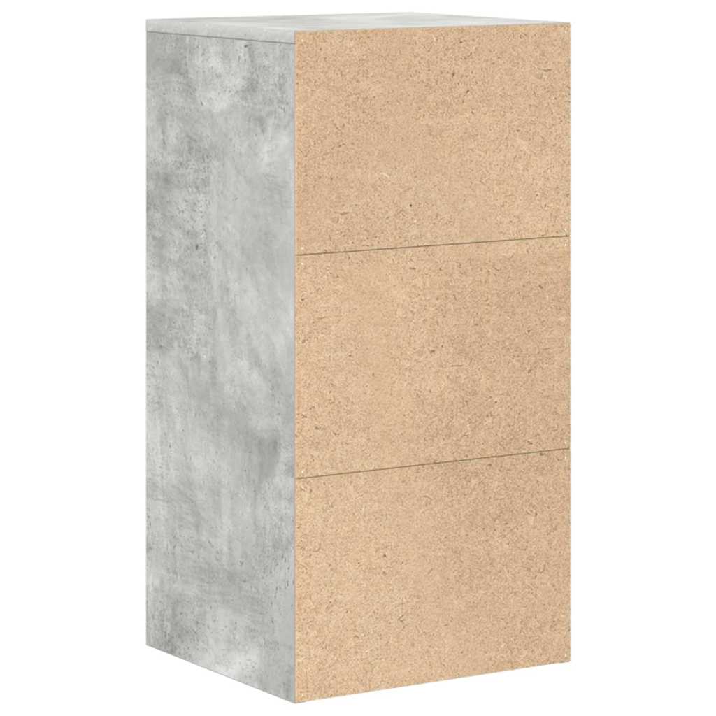 Sideboard med skuffe Beton Grå 38 x 34 x 75 cm