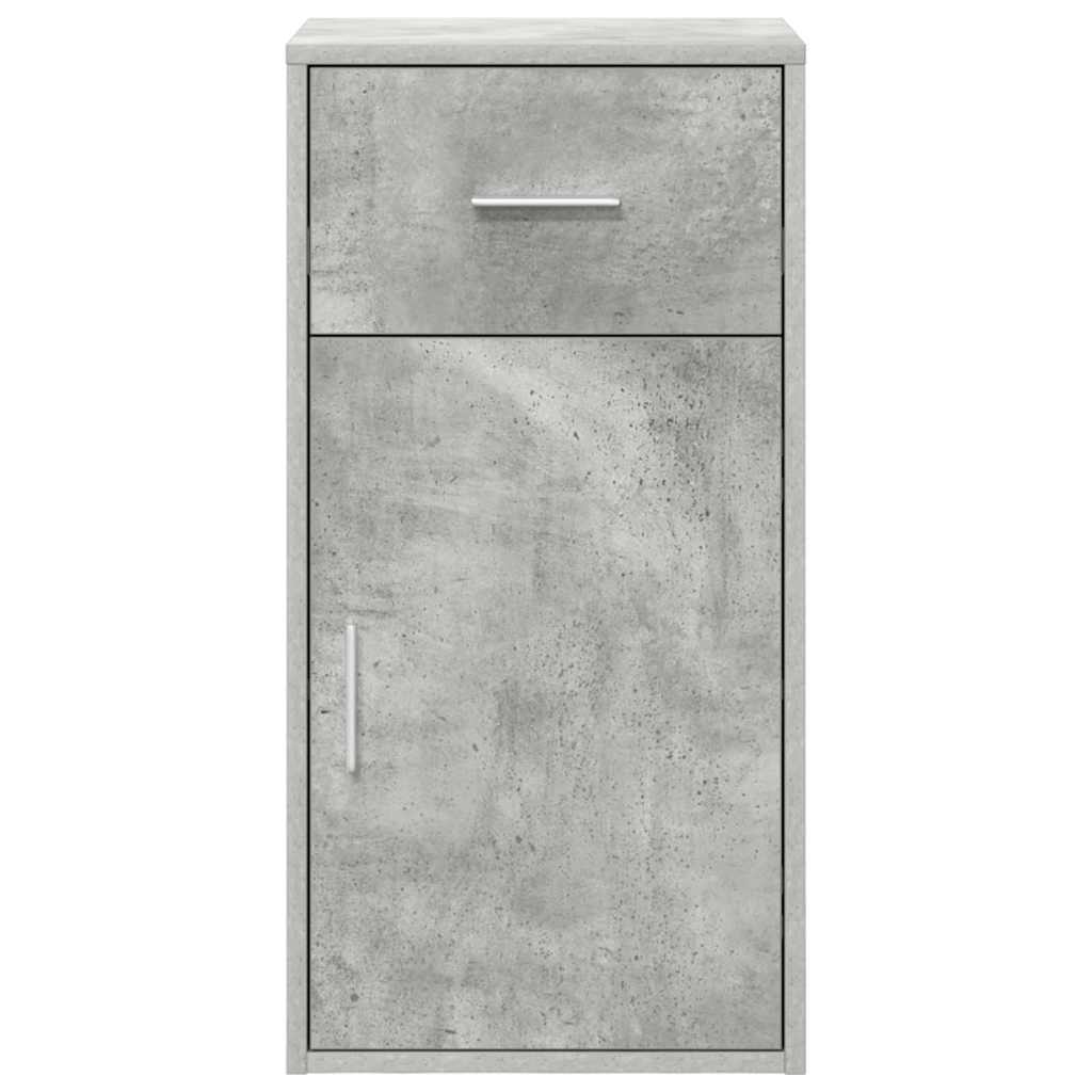Sideboard med skuffe Beton Grå 38 x 34 x 75 cm