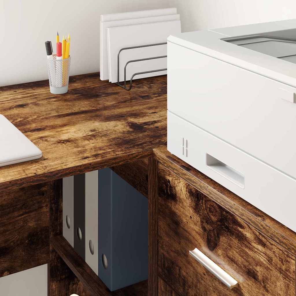 Sideboard med skuffe Røget eg 38 x 34 x 75 cm