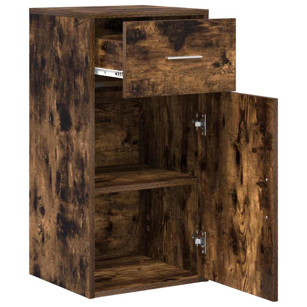 Sideboard med skuffe Røget eg 38 x 34 x 75 cm
