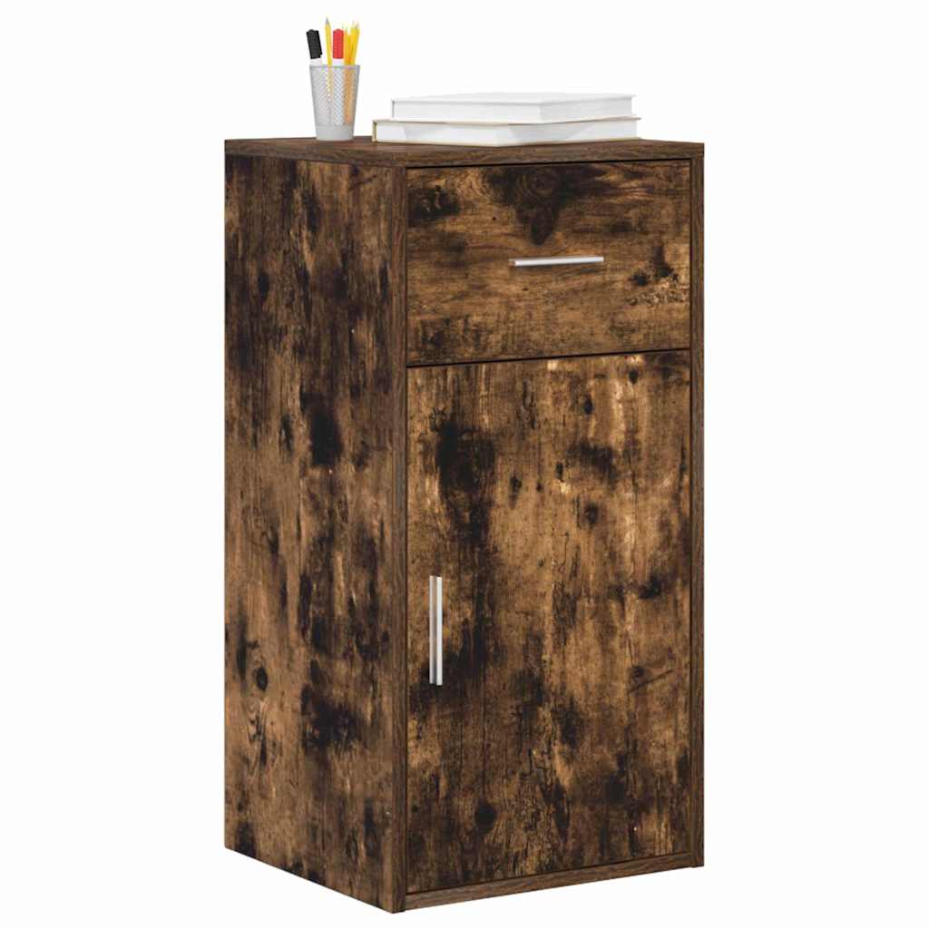 Sideboard med skuffe Røget eg 38 x 34 x 75 cm