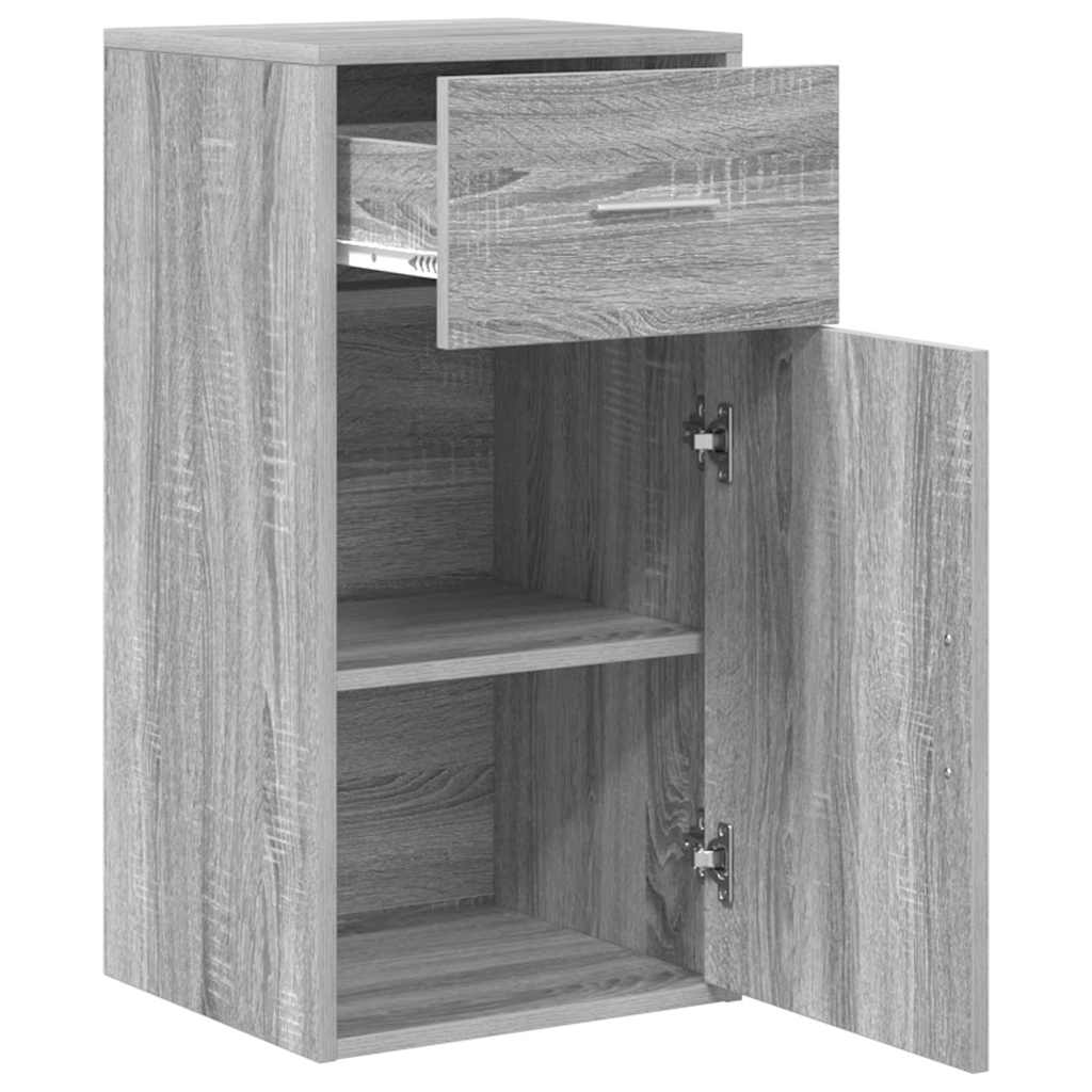 Sideboard med skuffe Grå Sonoma 38 x 34 x 75 cm