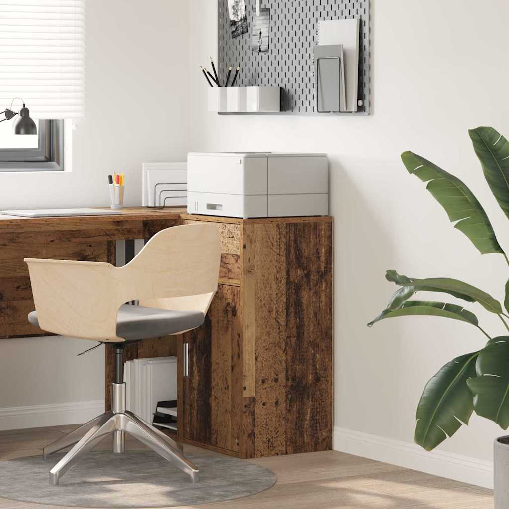 Sideboard med skuffe Gammelt træ 38 x 34 x 75 cm