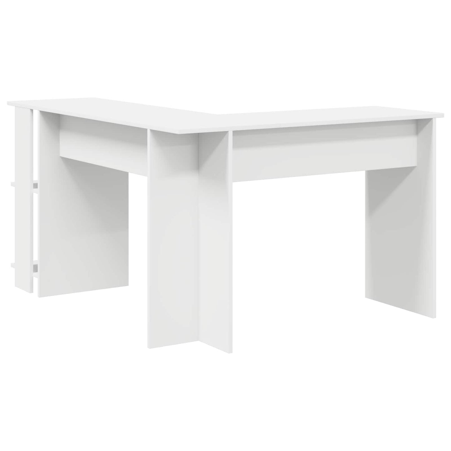 Hjørneskrivebord Hvid Konstrueret træ 140 x 113,5 x 75 cm