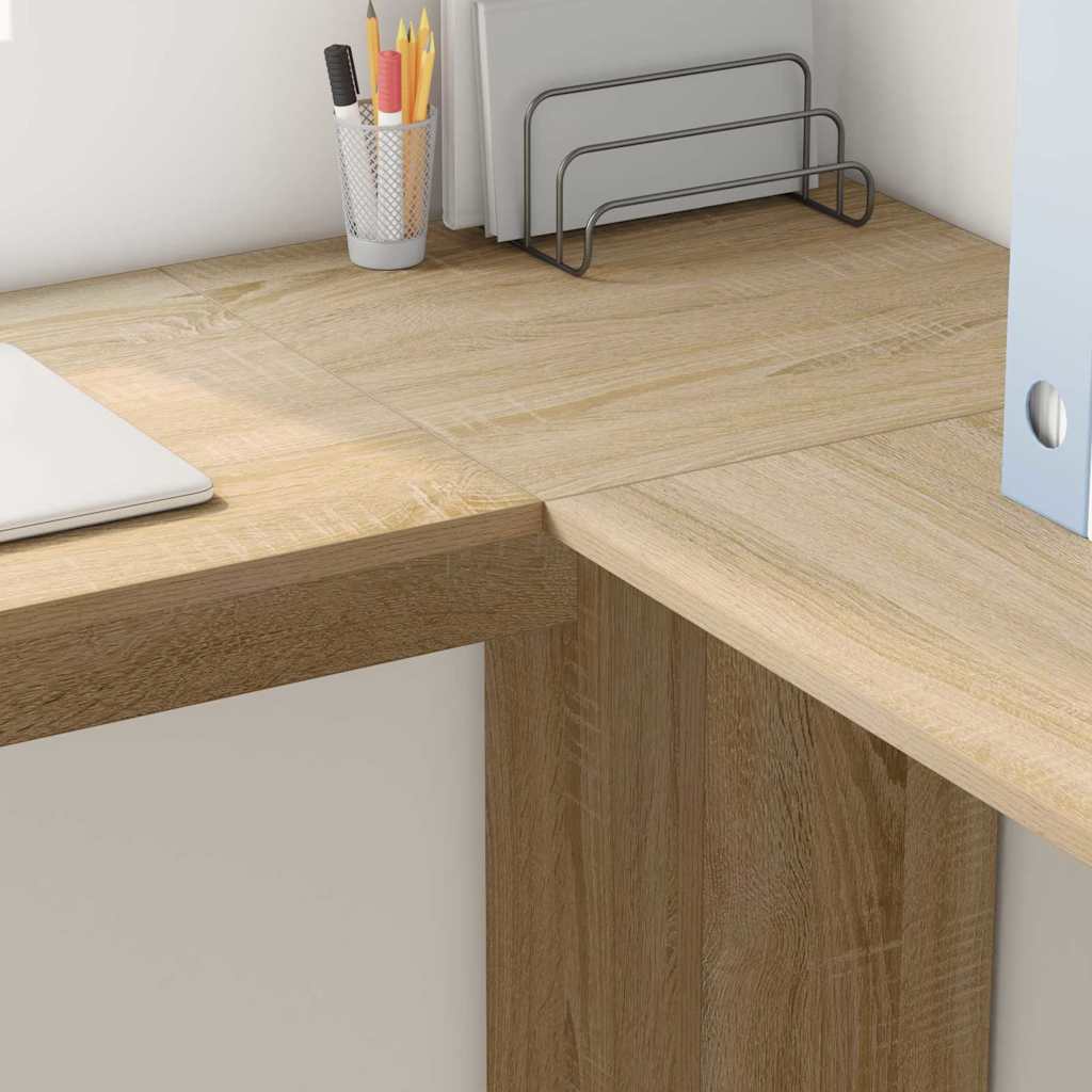 Hjørneskrivebord Sonoma eg Konstrueret træ 140 x 113,5 x 75 cm