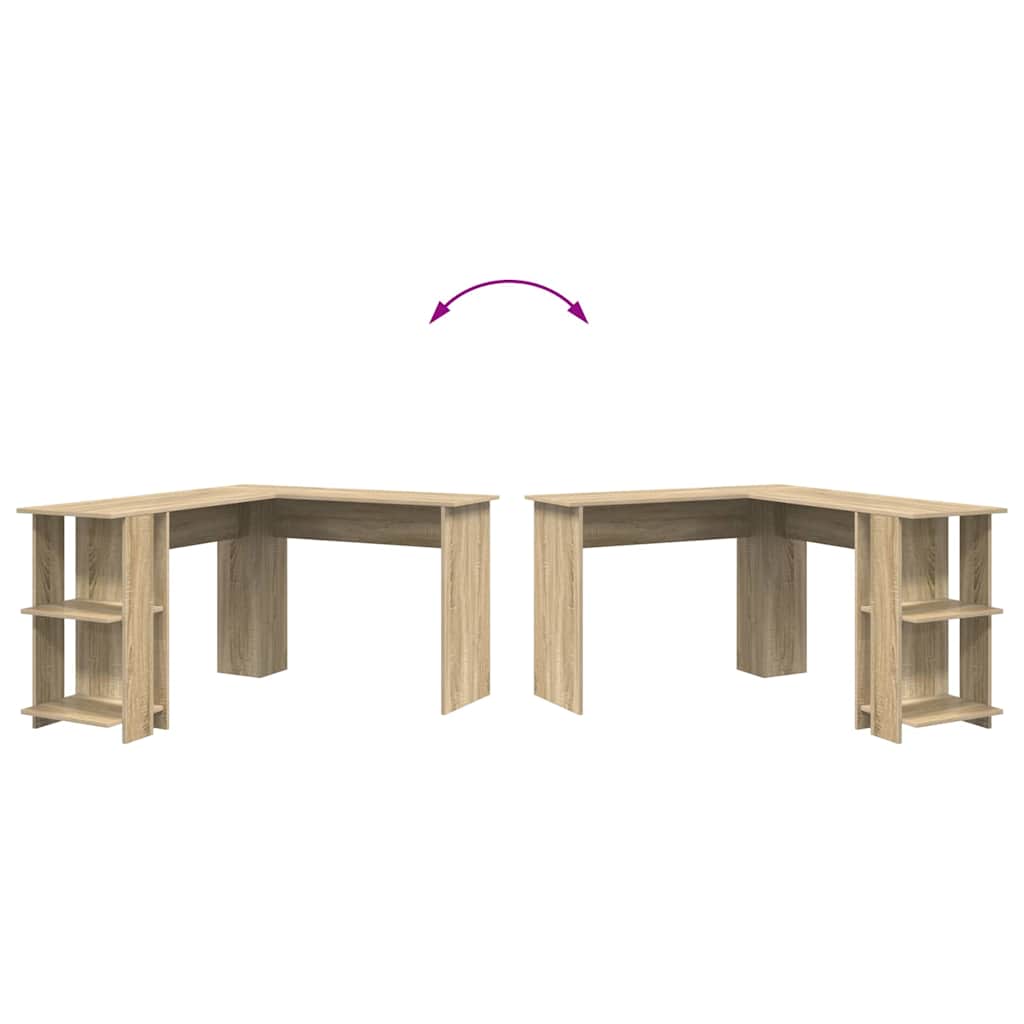 Hjørneskrivebord Sonoma eg Konstrueret træ 140 x 113,5 x 75 cm