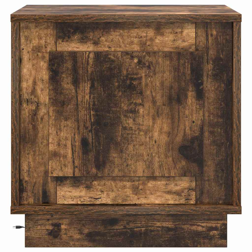 Natskab 2 stk. Røget eg 44 x 34,5 x 45 cm Konstrueret træ