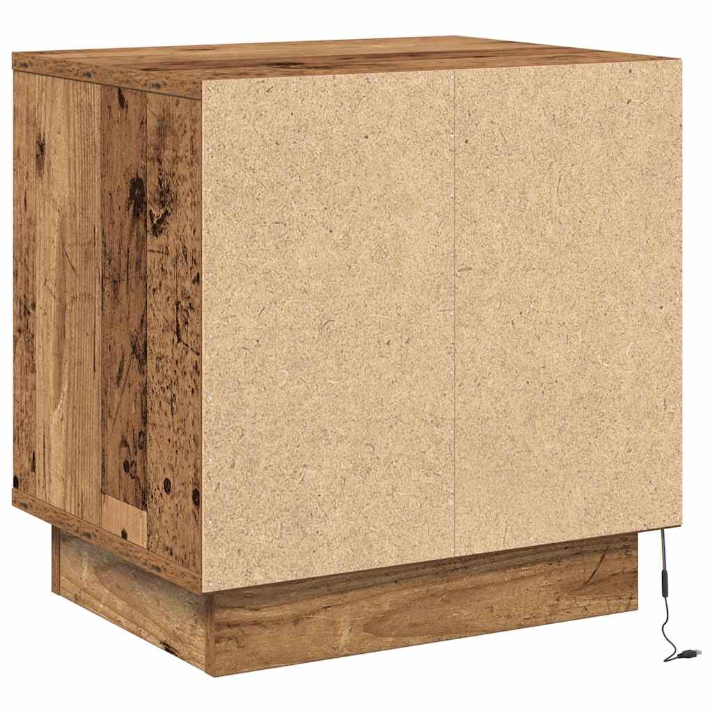 Natskab 2 stk. Gammelt træ 44 x 34,5 x 45 cm Konstrueret træ