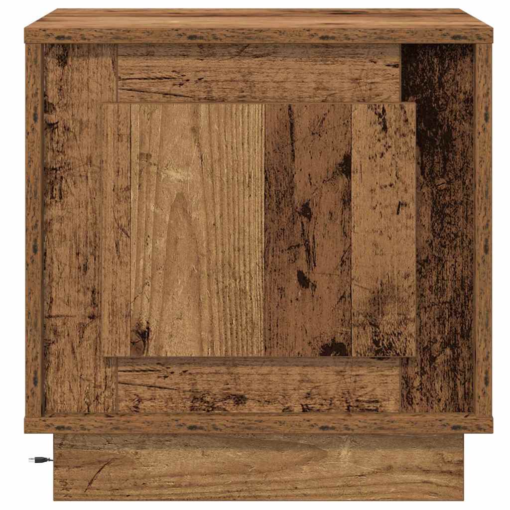 Natskab 2 stk. Gammelt træ 44 x 34,5 x 45 cm Konstrueret træ
