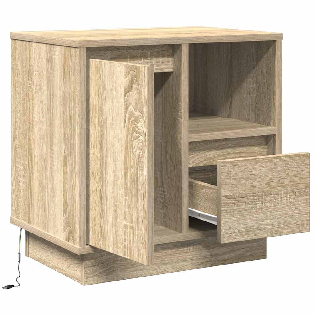 Natskab 2 stk. Sonoma eg 50 x 34,5 x 50 cm. Konstrueret træ