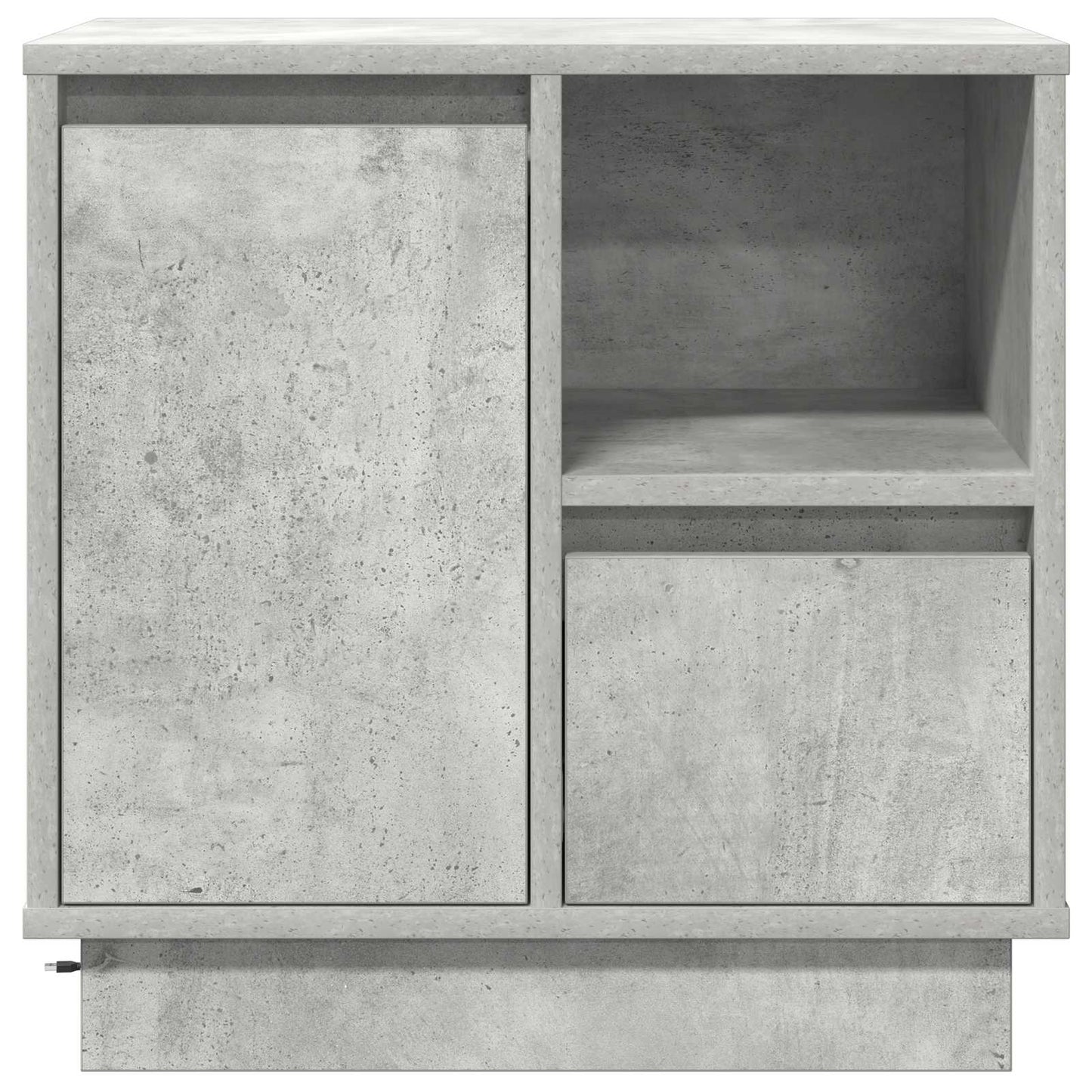 Natskab 2 stk. Beton Grå 50 x 34,5 x 50 cm. Konstrueret træ