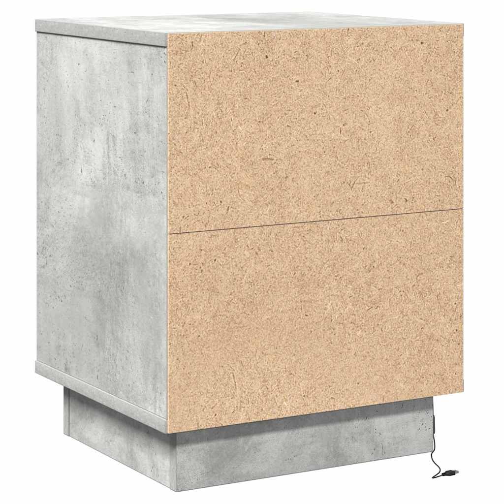Natskab 2 stk. Beton Grå 39 x 34,5 x 50 cm Konstrueret træ