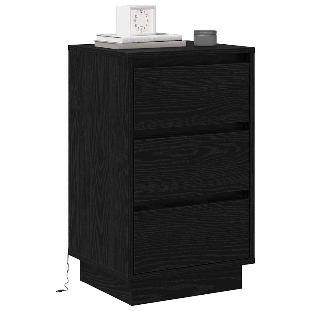 Natskab Sort eg 39 x 34,5 x 65 cm Konstrueret træ