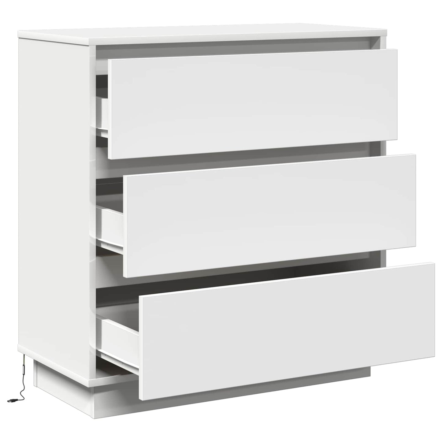 Natskab Hvid 71 x 34,5 x 75 cm Konstrueret træ
