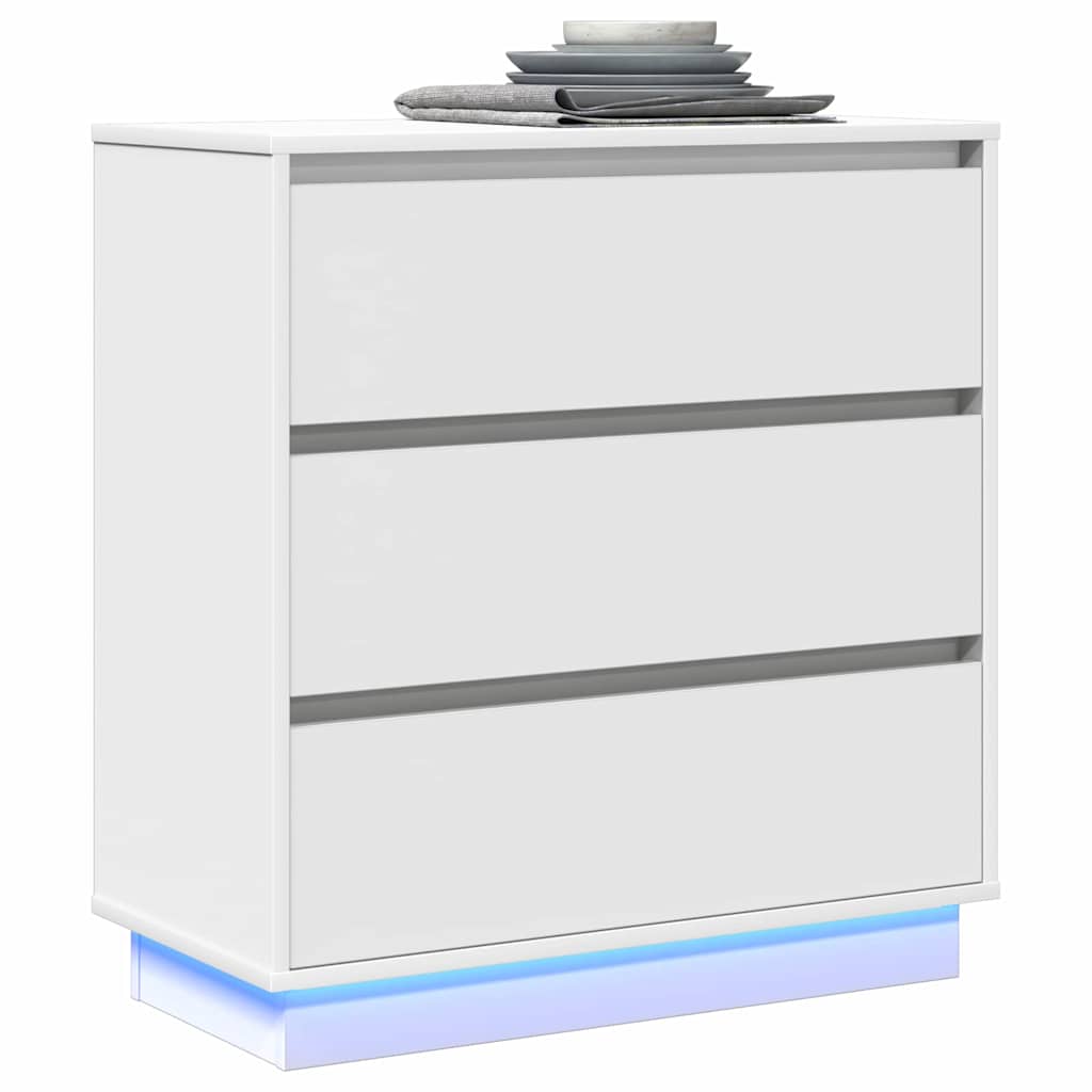 Natskab Hvid 71 x 34,5 x 75 cm Konstrueret træ