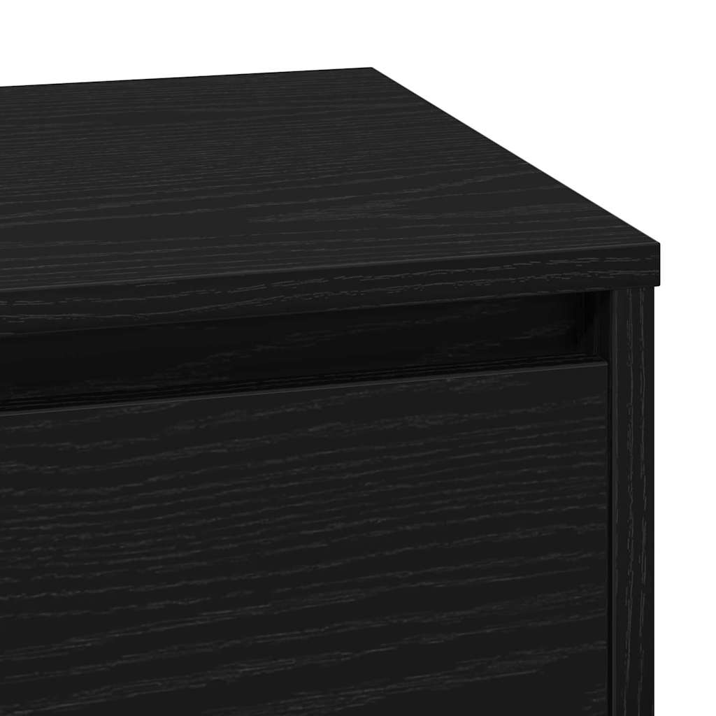 Natskab Sort eg 71 x 34,5 x 75 cm Konstrueret træ