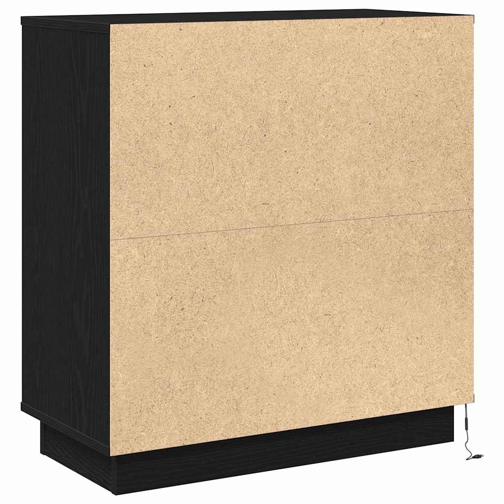 Natskab Sort eg 71 x 34,5 x 75 cm Konstrueret træ