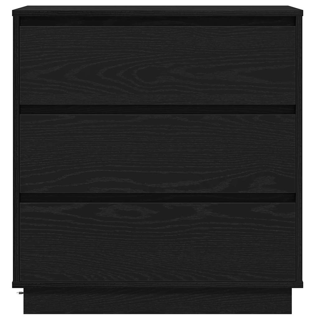 Natskab Sort eg 71 x 34,5 x 75 cm Konstrueret træ
