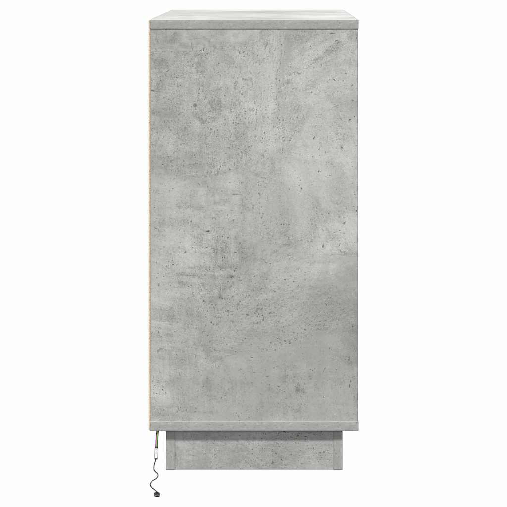 Natskab Beton Grå 71 x 34,5 x 75 cm Konstrueret træ