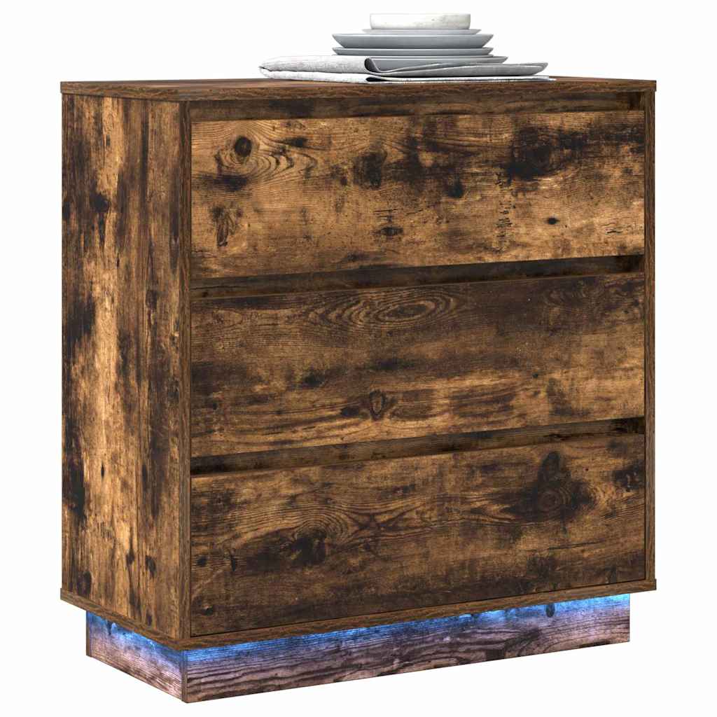 Natskab Røget eg 71 x 34,5 x 75 cm Konstrueret træ