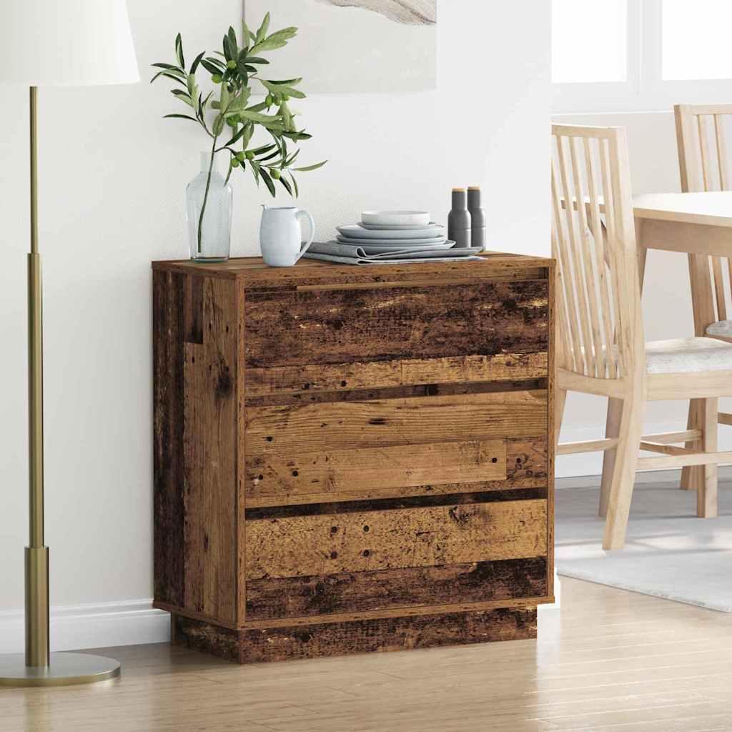 Natskab Gammelt træ 71 x 34,5 x 75 cm Konstrueret træ